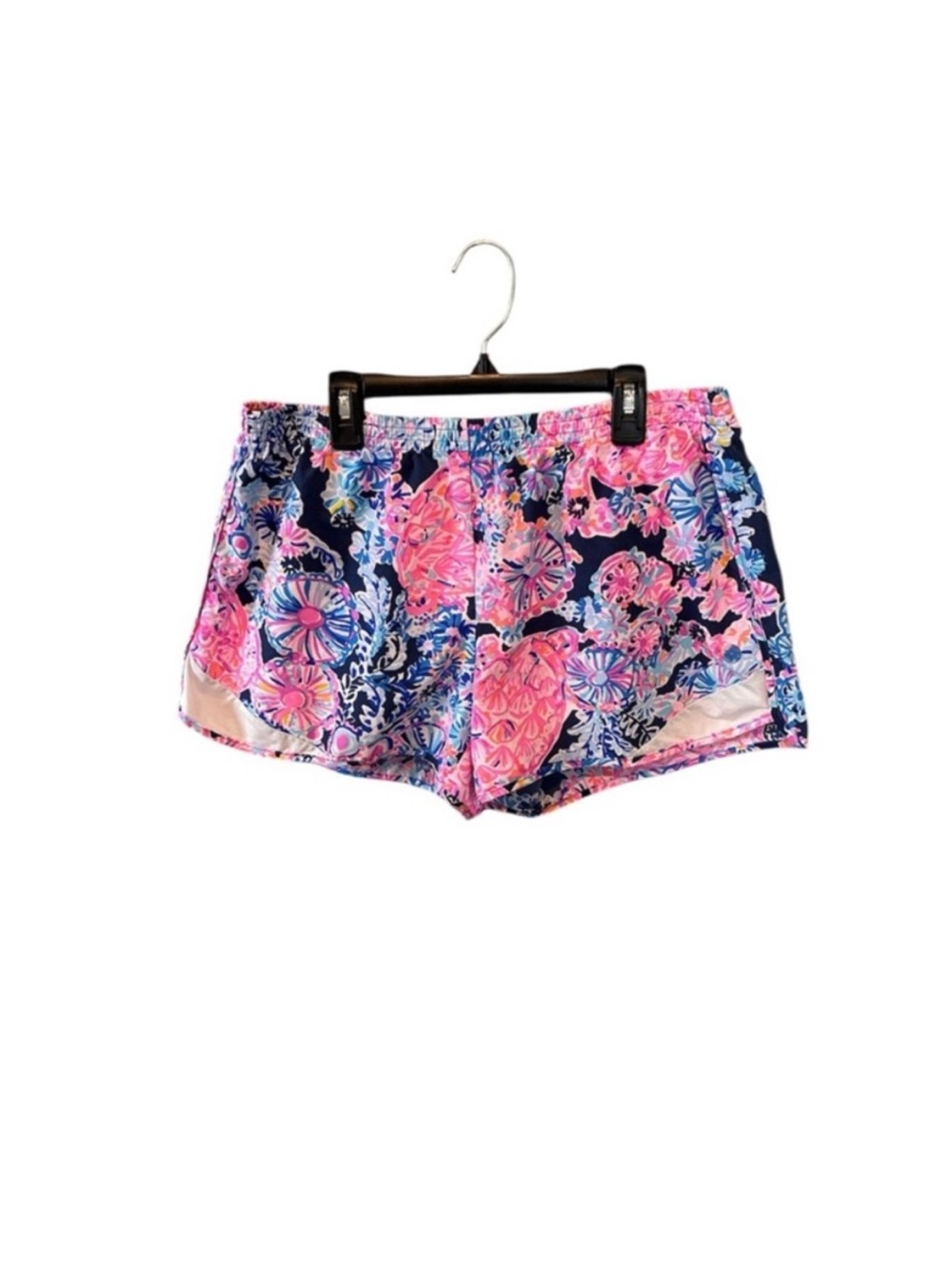 Lilly Pulitzer Luxletic Floral Print Run Around Shorts Size Large